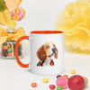 Mug chien beagle orange gauche